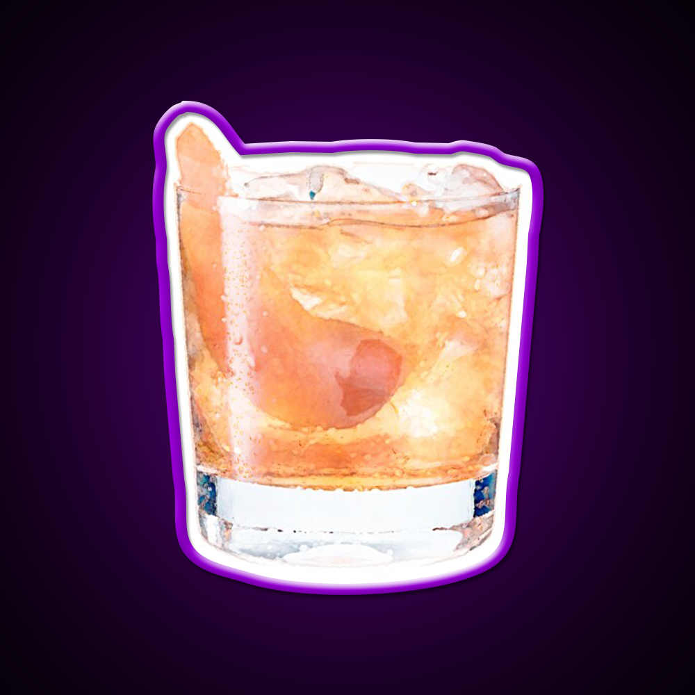 Old Fashioned Cocktail Bar Decor Led Neon Sign Home Bar Decor Rgb Color - LED neon sign view 9