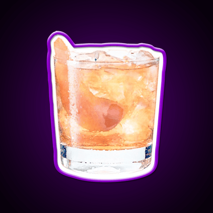 Old Fashioned Cocktail Bar Decor Led Neon Sign Home Bar Decor Rgb Color - Shineneon
