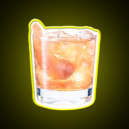 Old Fashioned Cocktail Bar Decor Led Neon Sign Home Bar Decor Rgb Color - LED neon sign view 7