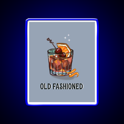 Old Fashioned Cocktail Whiskey Drink Bar Led Neon Sign Rgb Color
