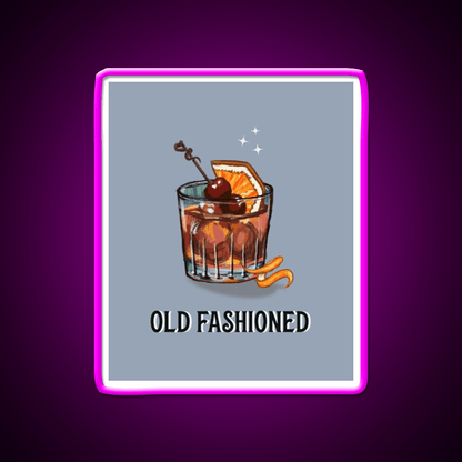 Old Fashioned Cocktail Whiskey Drink Bar Led Neon Sign Rgb Color - Shineneon