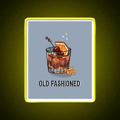 Old Fashioned Cocktail Whiskey Drink Bar Led Neon Sign Rgb Color - Shineneon