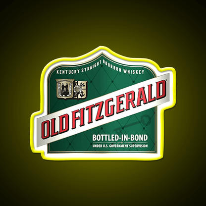 Old Fitzgerald Kentucky Whiskey Classic Whiskey Drink Bar Led Neon Sign Rgb Color - Shineneon