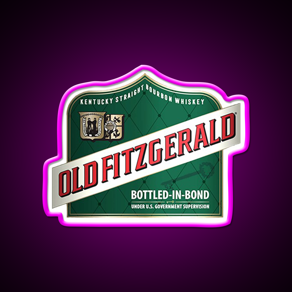 Old Fitzgerald Kentucky Whiskey Shirts Whiskey Drink Bar Led Neon Sign Rgb Color