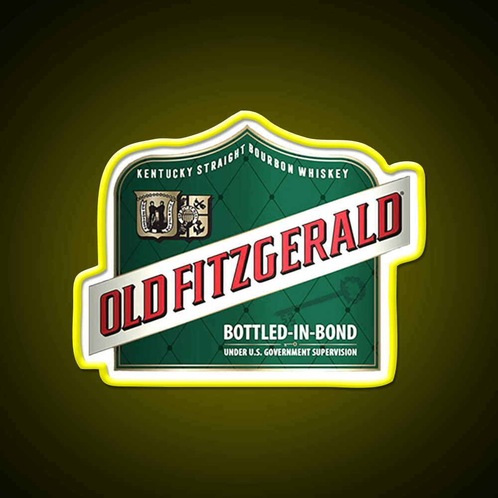 Old Fitzgerald Kentucky Whiskey Shirts Whiskey Drink Bar Led Neon Sign Rgb Color - Shineneon