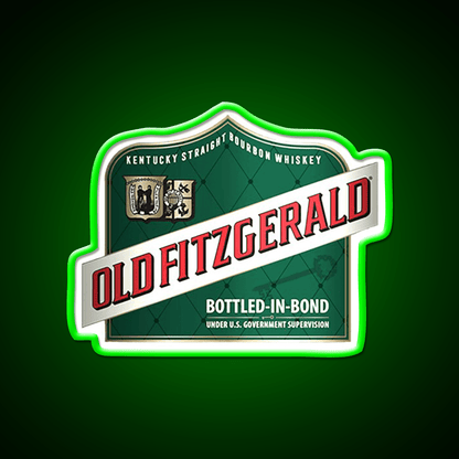 Old Fitzgerald Kentucky Whiskey Shirts Whiskey Drink Bar Led Neon Sign Rgb Color - Shineneon