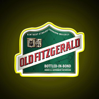 Old Fitzgerald Kentucky Whiskey Shirts Whiskey Drink Bar Led Neon Sign Rgb Color - Custom LED neon sign front view