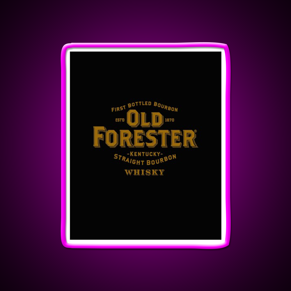 Old Forester Kentucky Whiskey Graphic Whiskey Drink Bar Led Neon Sign Rgb Color