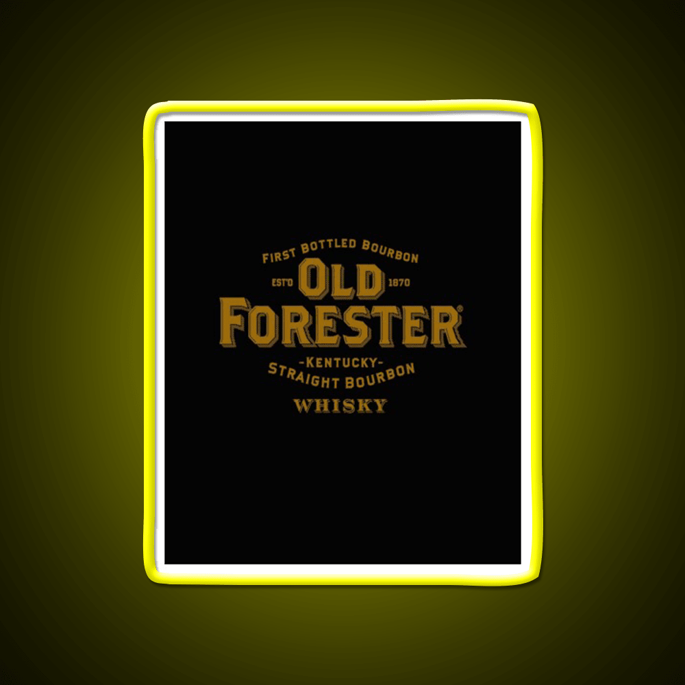 Old Forester Kentucky Whiskey Graphic Whiskey Drink Bar Led Neon Sign Rgb Color - Shineneon