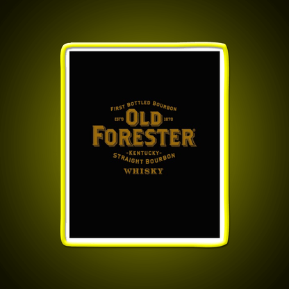 Old Forester Kentucky Whiskey Graphic Whiskey Drink Bar Led Neon Sign Rgb Color - Shineneon