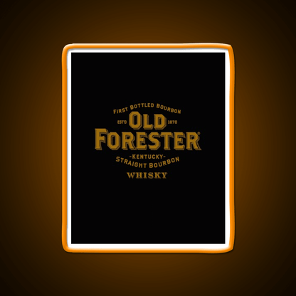Old Forester Kentucky Whiskey Graphic Whiskey Drink Bar Led Neon Sign Rgb Color - Shineneon