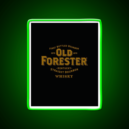 Old Forester Kentucky Whiskey Graphic Whiskey Drink Bar Led Neon Sign Rgb Color - Shineneon