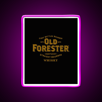 Old Forester Kentucky Whiskey Graphic Whiskey Drink Bar Led Neon Sign Rgb Color - Shineneon