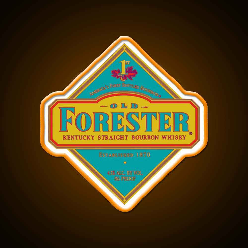 Old Forester Whiskey Drink Bar Led Neon Sign Rgb Color