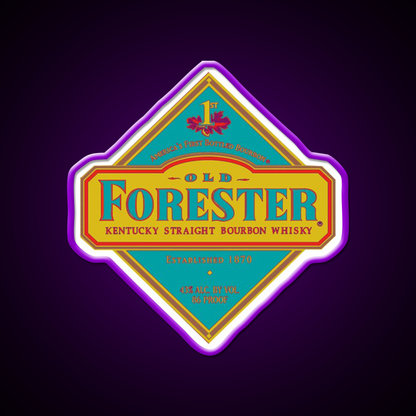 Old Forester Whiskey Drink Bar Led Neon Sign Rgb Color