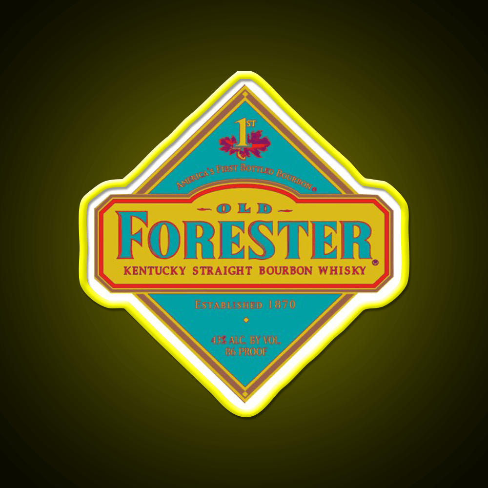Old Forester Whiskey Drink Bar Led Neon Sign Rgb Color - Shineneon