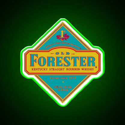 Old Forester Whiskey Drink Bar Led Neon Sign Rgb Color - Shineneon