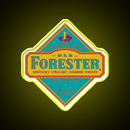 Old Forester Whiskey Drink Bar Led Neon Sign Rgb Color
