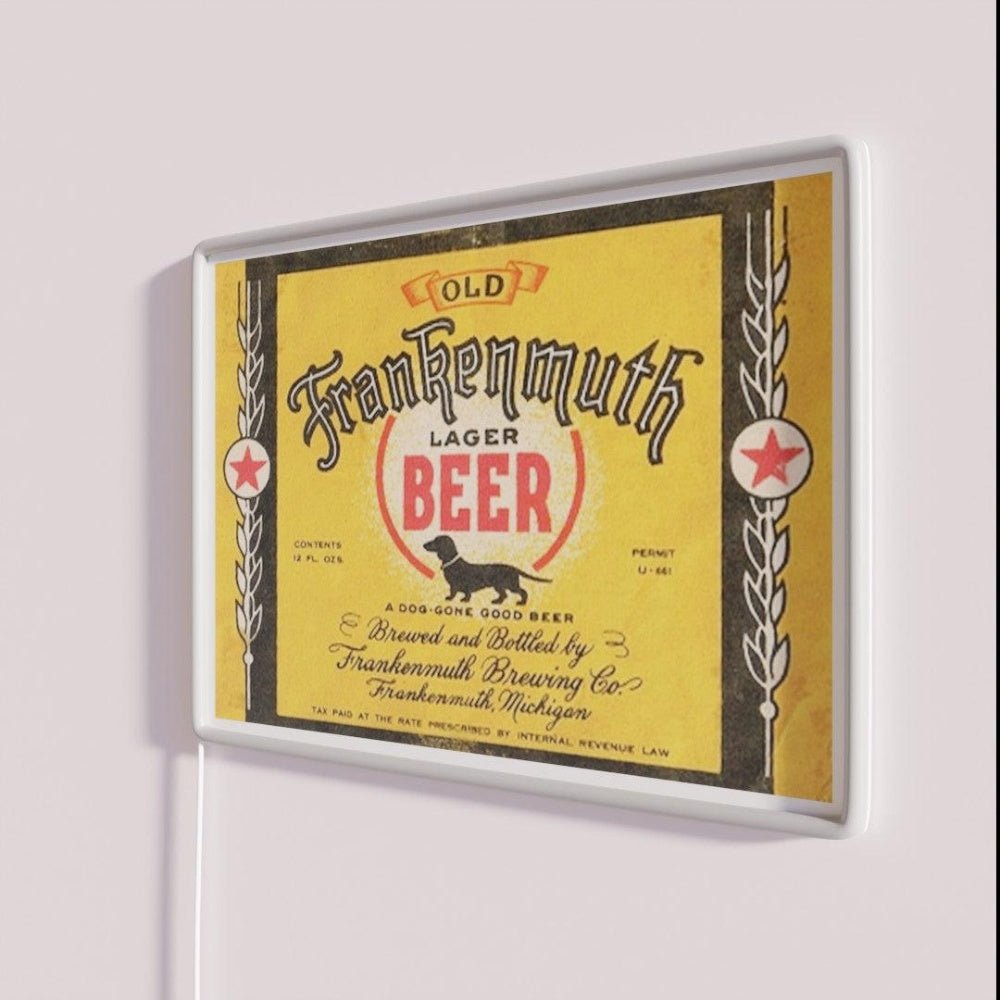 Old Frankenmuth Lager Beer Rgb Led Neon Sign - Shineneon