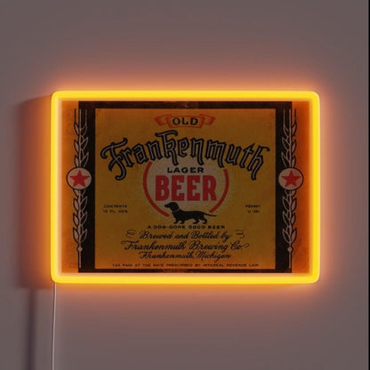 Old Frankenmuth Lager Beer Rgb Led Neon Sign - Shineneon