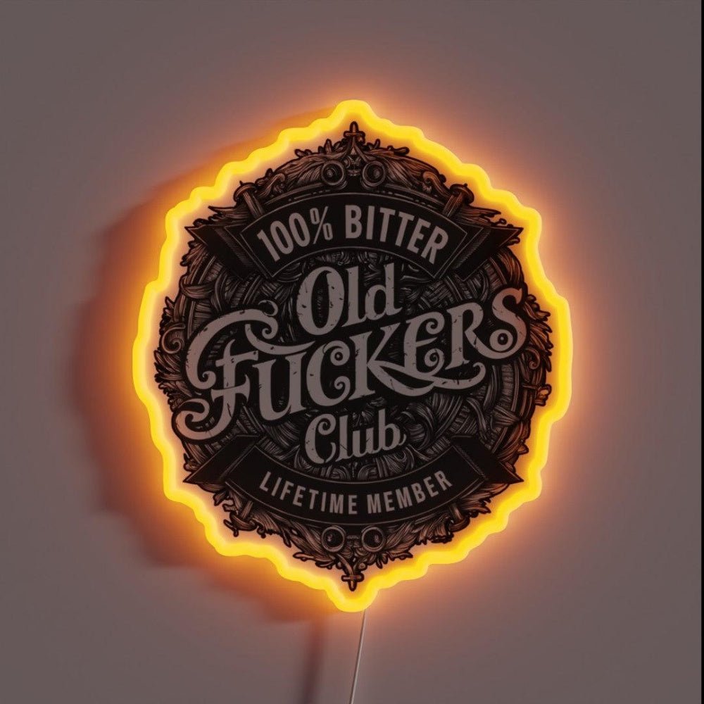 Old Fuckers Club Rgb Led Neon Sign - Shineneon