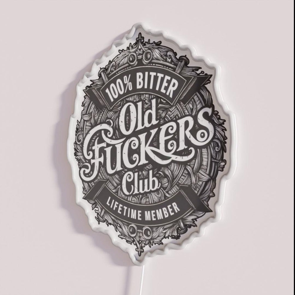 Old Fuckers Club Rgb Led Neon Sign - Shineneon
