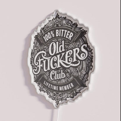 Old Fuckers Club Rgb Led Neon Sign - Shineneon