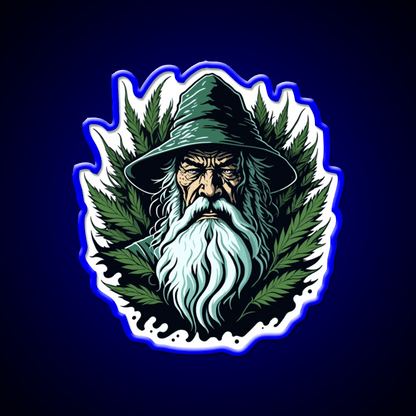 Old Gardener Hemp Inspired Green Leaf Led Neon Sign Rgb Color - Shineneon