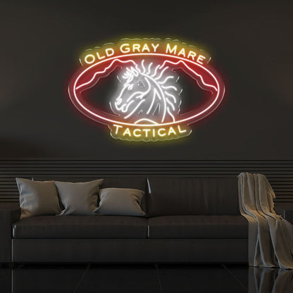 Old Gray Mare Tactical Led Neon Signs Wall Art | Shineneon