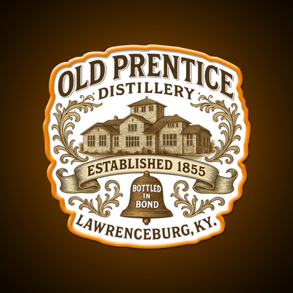 Old Prentice Distillery Whiskey Drink Bar Led Neon Sign Rgb Color