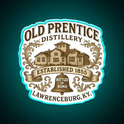 Old Prentice Distillery Whiskey Drink Bar Led Neon Sign Rgb Color - Shineneon
