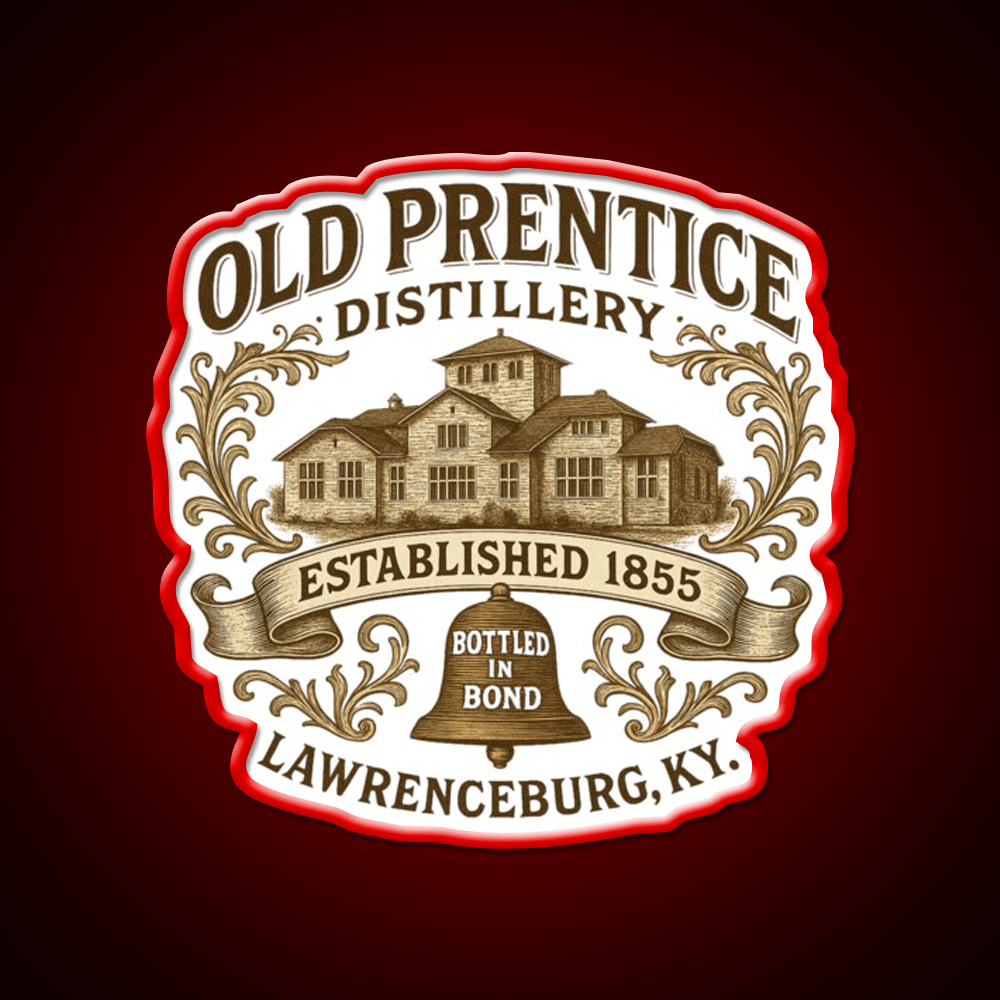 Old Prentice Distillery Whiskey Drink Bar Led Neon Sign Rgb Color - Shineneon