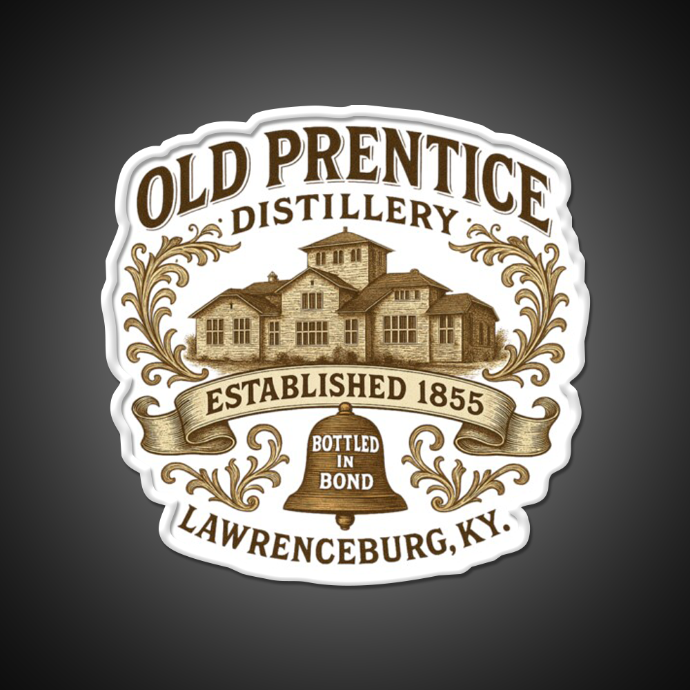 Old Prentice Distillery Whiskey Drink Bar Led Neon Sign Rgb Color