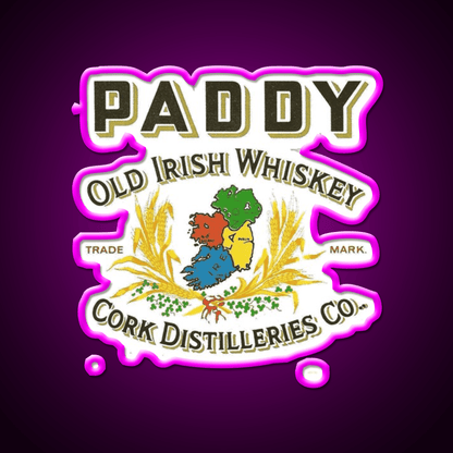 Old Pub Paddy S Reserved Whiskey Drink Bar Led Neon Sign Rgb Color - Shineneon