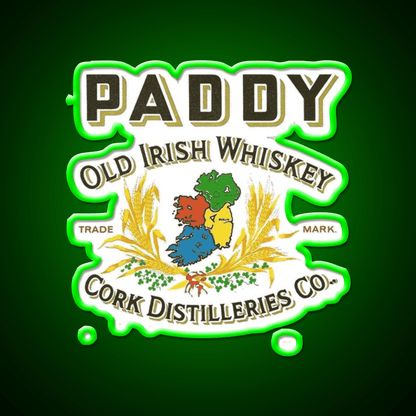 Old Pub Paddy S Reserved Whiskey Drink Bar Led Neon Sign Rgb Color - Shineneon