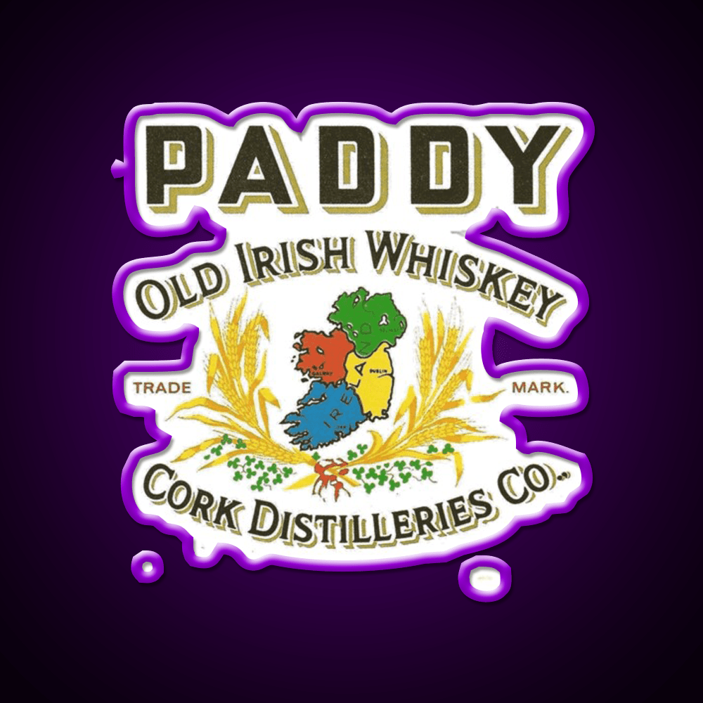 Old Pub Paddy S Reserved Whiskey Drink Bar Led Neon Sign Rgb Color - Shineneon