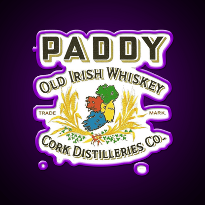 Old Pub Paddy S Reserved Whiskey Drink Bar Led Neon Sign Rgb Color - Shineneon
