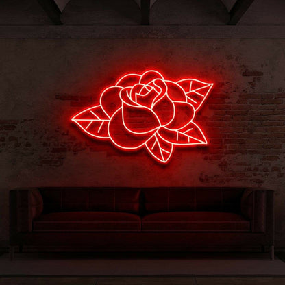 Old School Rose Neon Sign | Shineneon