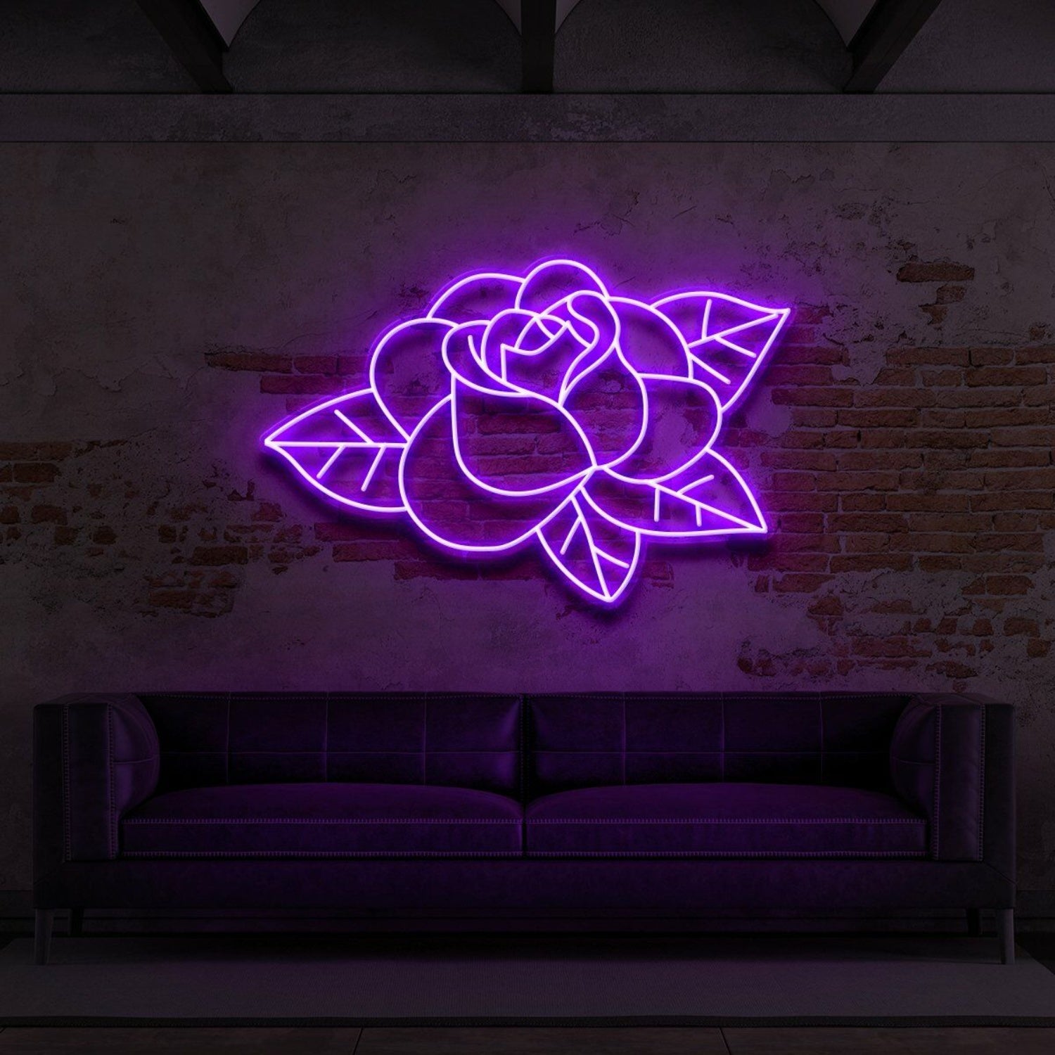 Old School Rose Neon Sign | Shineneon