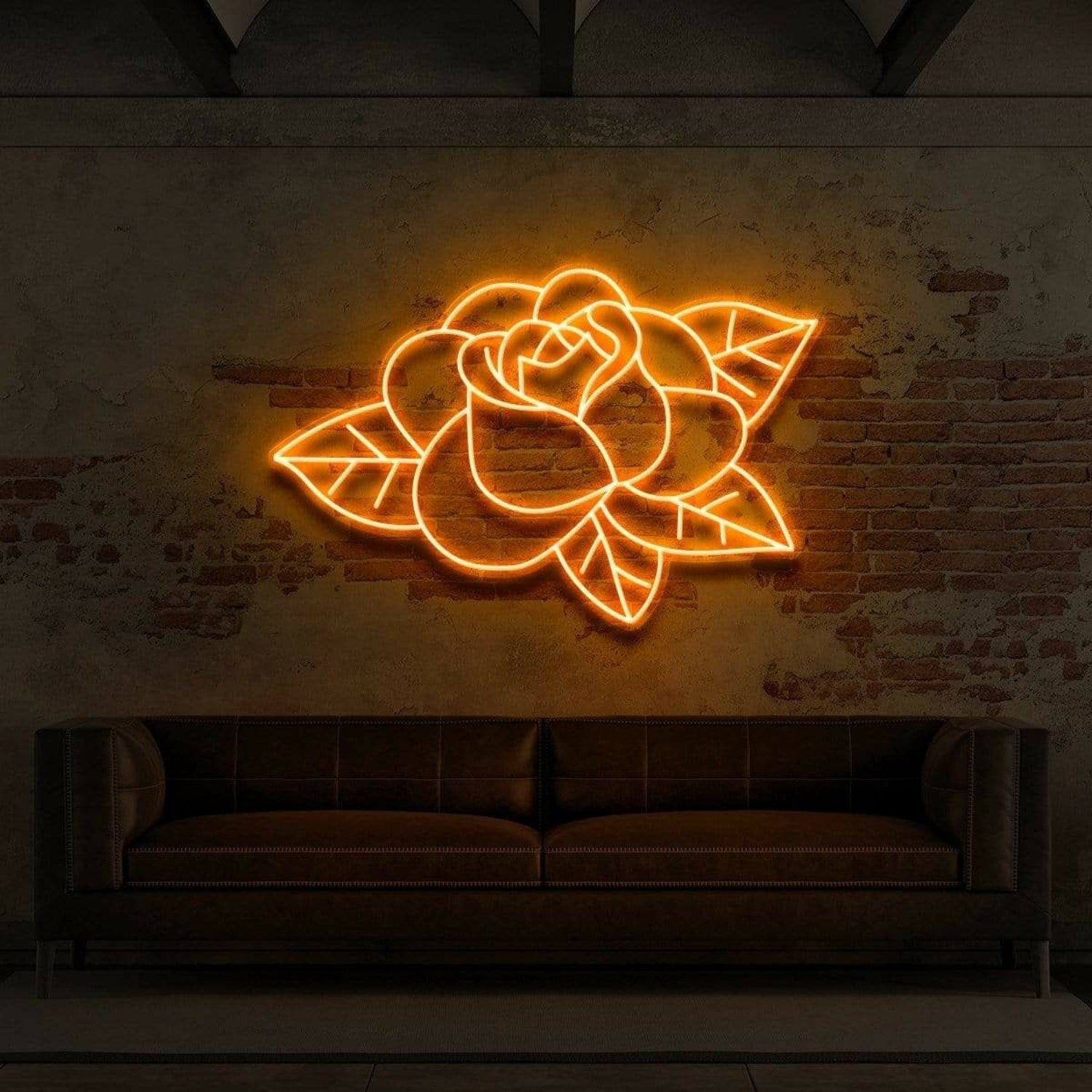 Old School Rose Neon Sign | Shineneon