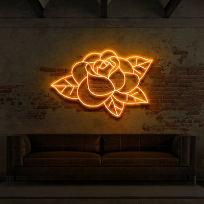 Old School Rose Neon Sign | Shineneon