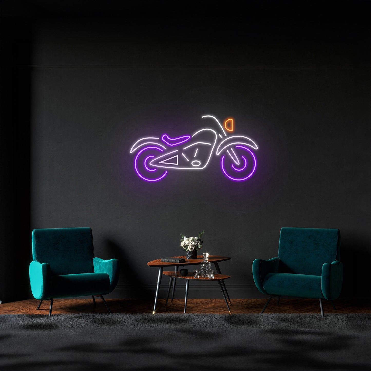 Old Town Motorbike Neon Sign