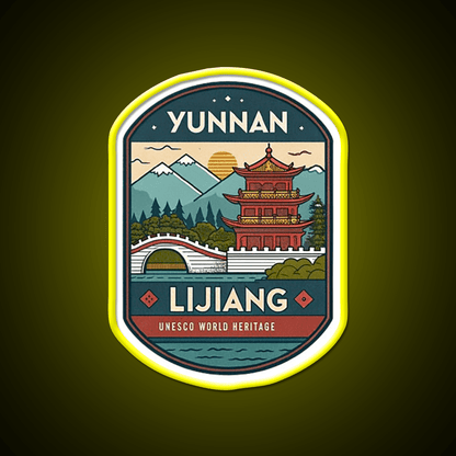 Old Town Of Lijiang Asian Cultural Led Neon Sign Rgb Color - Shineneon