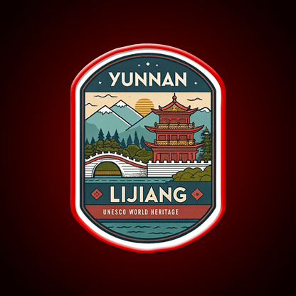 Old Town Of Lijiang Asian Cultural Led Neon Sign Rgb Color - Shineneon