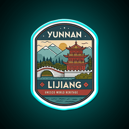 Old Town Of Lijiang Asian Cultural Led Neon Sign Rgb Color - Shineneon