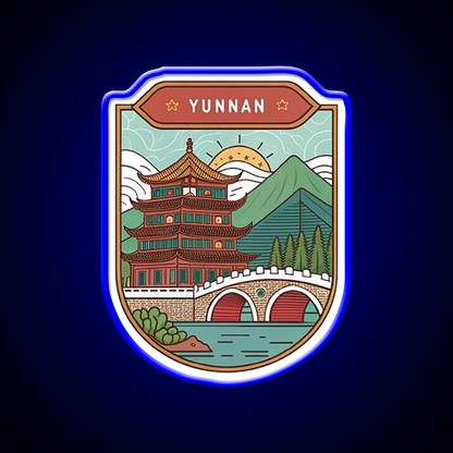 Old Town Of Lijiang Asian Cultural Led Neon Sign Wall Art Rgb Color - LED neon sign view 5