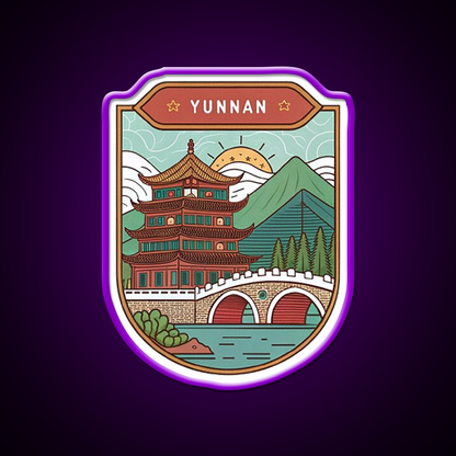 Old Town Of Lijiang Asian Cultural Led Neon Sign Wall Art Rgb Color - LED neon sign view 9