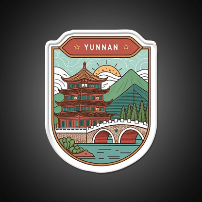 Old Town Of Lijiang Asian Cultural Led Neon Sign Wall Art Rgb Color - Shineneon