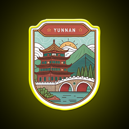Old Town Of Lijiang Asian Cultural Led Neon Sign Wall Art Rgb Color - LED neon sign view 7