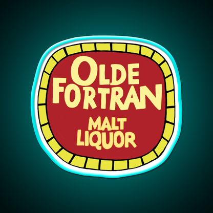 Olde Fortran Malt Liquor Beer Bar Decor Led Neon Sign Rgb Color - Size and dimension reference